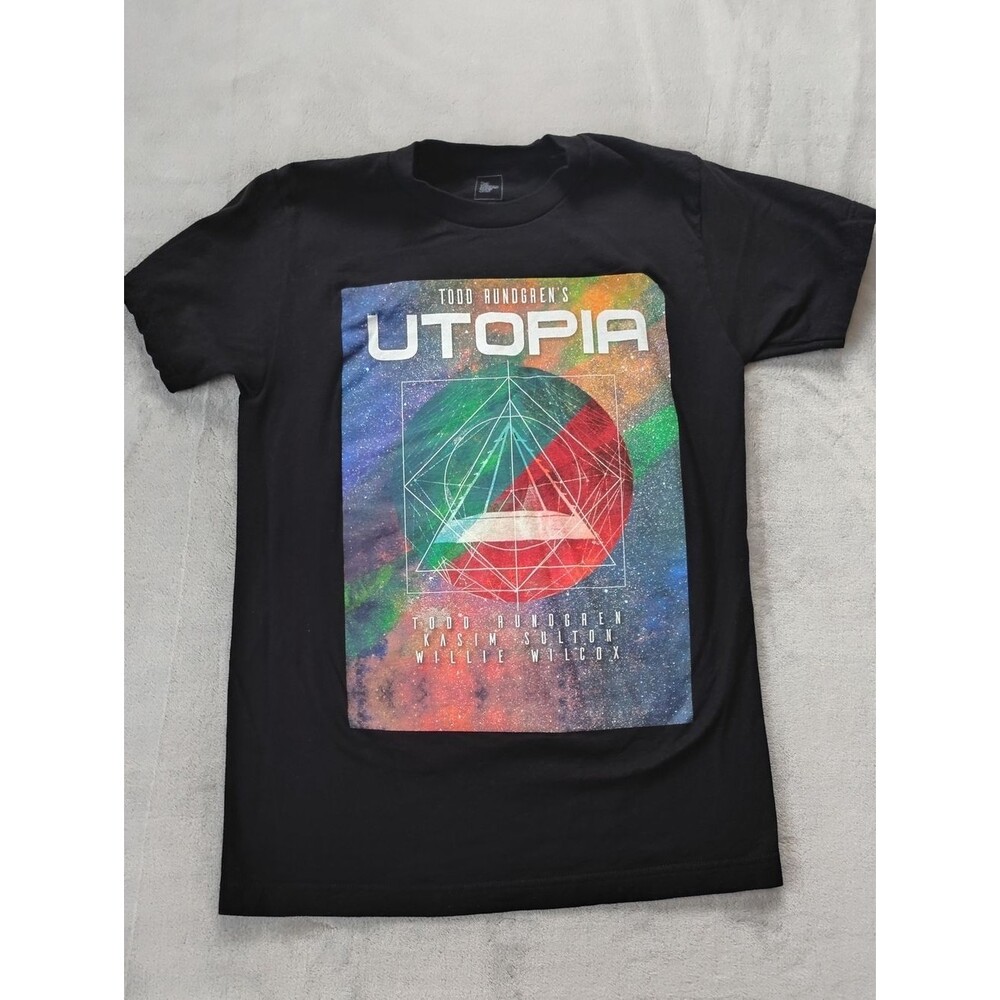 The Thread Shop Todd Rundgren's Utopia Concert Tour Black T-Shirt Size Small
